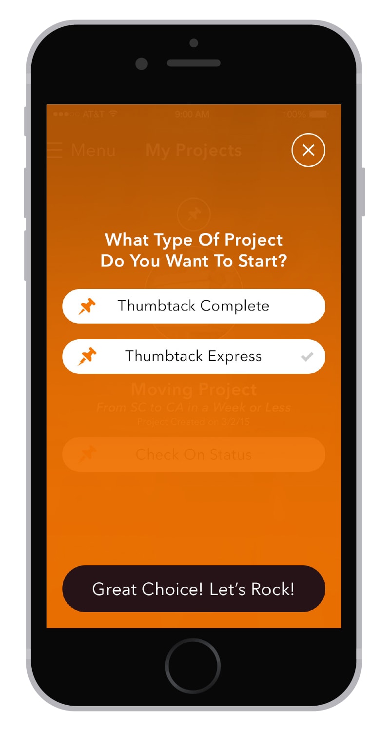 Thumbtack Express UX Prototype